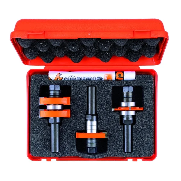 CMT 800.625.11 Adjustable Tongue & Groove bit Set for Mission Style Cabinet Doors, 1/2-Inch