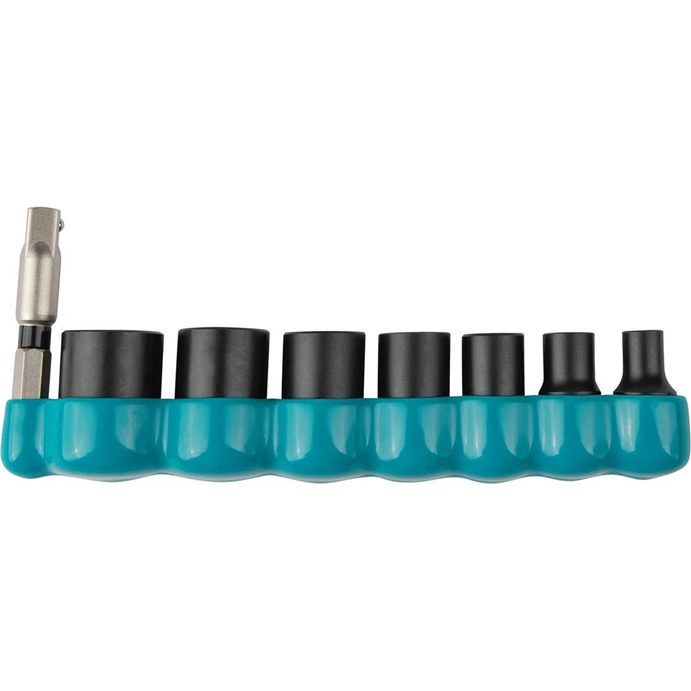Makita E-01703 Impact 8 pc 1/4 in. 6pt. Impact Socket Set