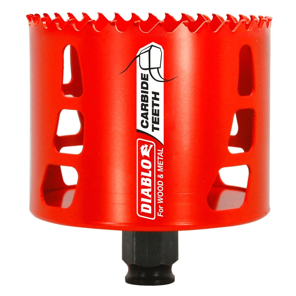 Diablo Tools 3-1/4" Carbide Teeth Hole Saw For Wood And Metal