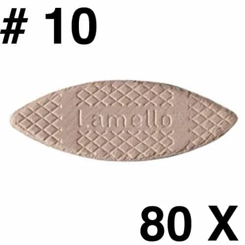 Lamello 144510 #10 Beechwood Biscuits - 80 Count
