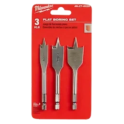 Milwaukee 48-27-0020 3 PC Stubby Flat Boring Set