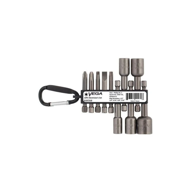 Vega ELECS10 Electrician Carabiner Set 10Pc