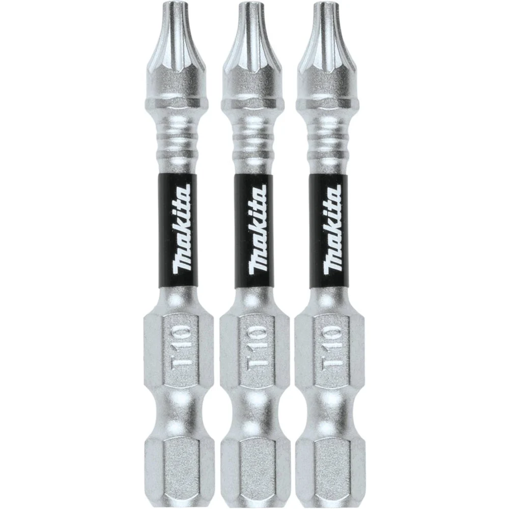 Makita E-00826 Impact T10 Torx 2 in. Power Bit 3pk