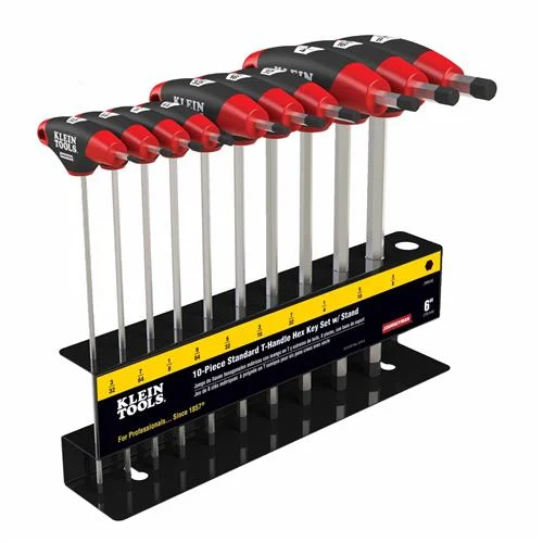 Klein Tools JTH610E 6" SAE T-Handle Set 10 Pc