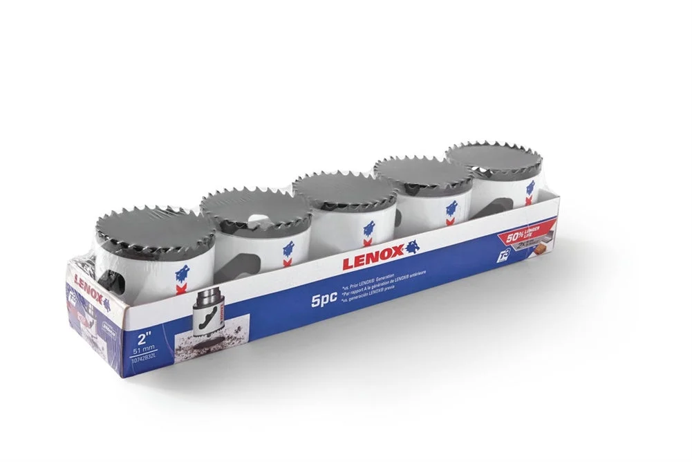 Lenox Bi-Metal Speed Slot Hole Saw With T3 Technology 2" 5 Pack