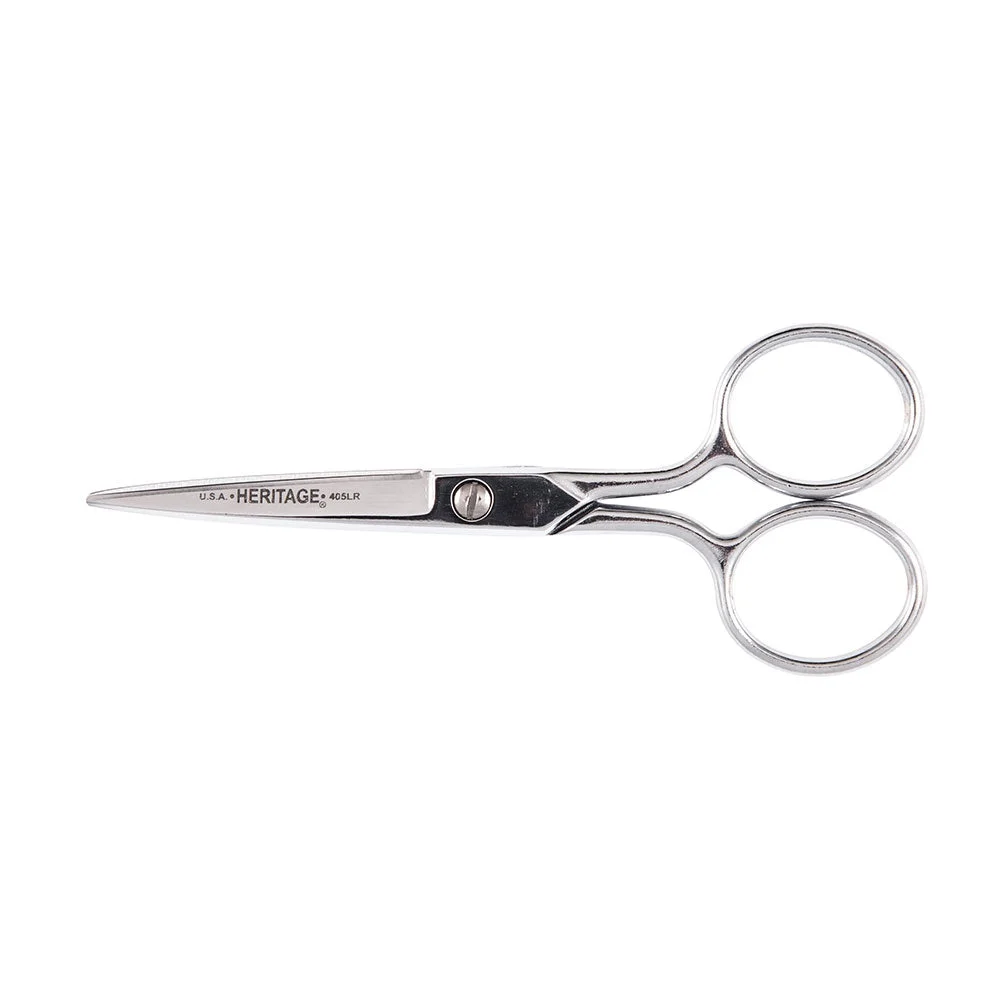 Klein G405LR Embroidery Scissor w/Large Ring, 5''