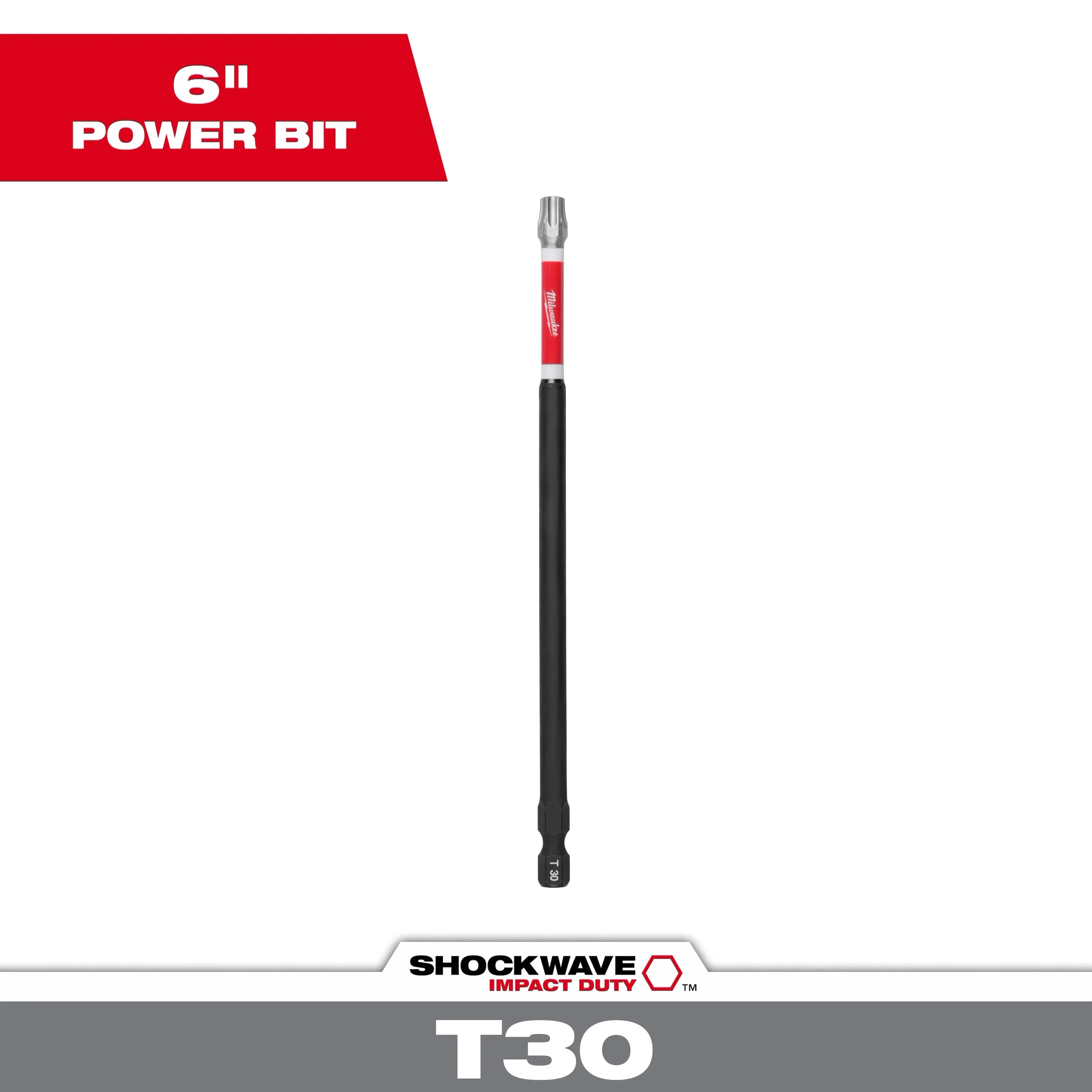 Milwaukee 48-32-4290 SHOCKWAVE 6 in. Impact Torx® T30 Impact Driver Bit