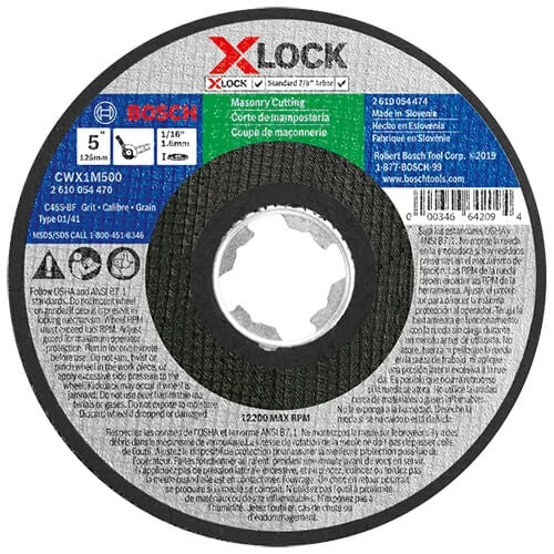 Bosch CWX1M500 X-Lock Masonry T1 5 in. x 1/16 in.