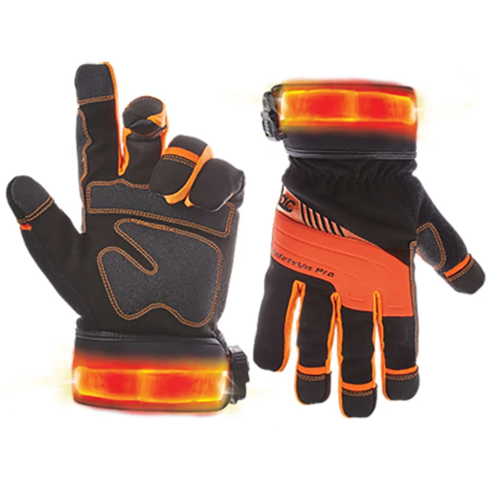 CLC L145 Safety Viz Pro Lighted Safety Gloves
