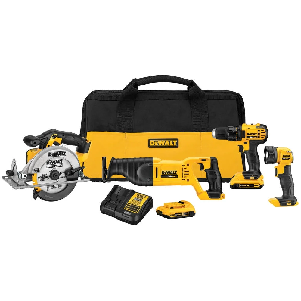 Dewalt Dck423D2 20V Max Lithium Ion Compact 4 Tool Kit
