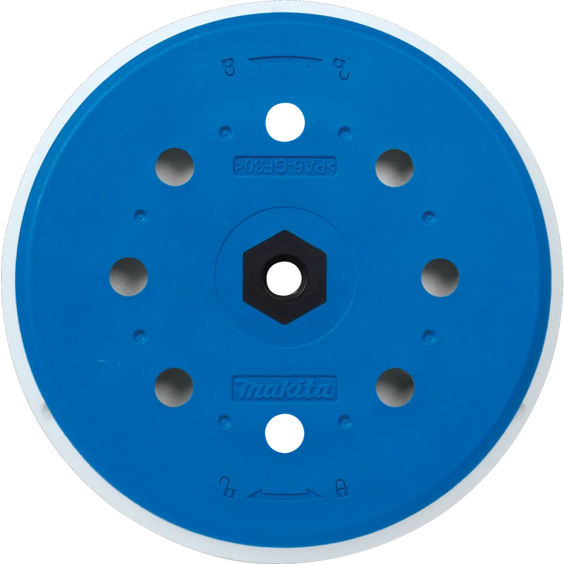 Makita 197315-5 6 in. Round Sanding Backing Pad, Hook and Loop, Hard, BO6050J