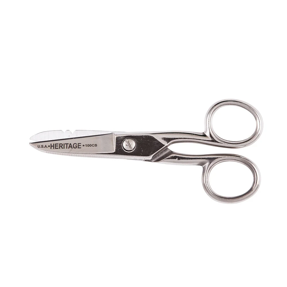 Klein G100CS Electrician Scissor, Serrated