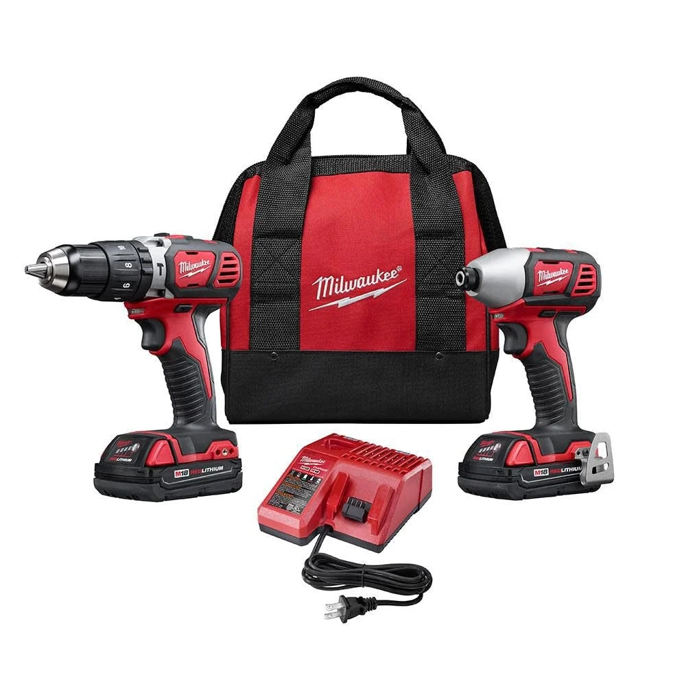 Milwaukee 2697-22CT M18 HAMMER DRILL W/ IMPACT DRIVER COMPACT KIT