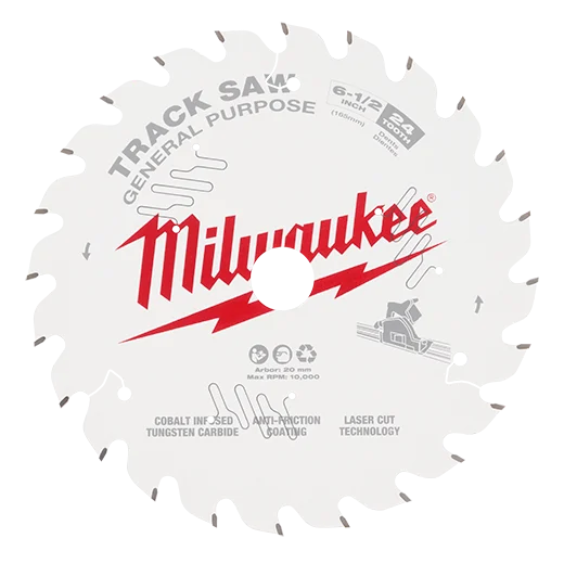 Milwaukee 48-40-0624 6-1/2" 24T Track Saw Blade 5 Pack