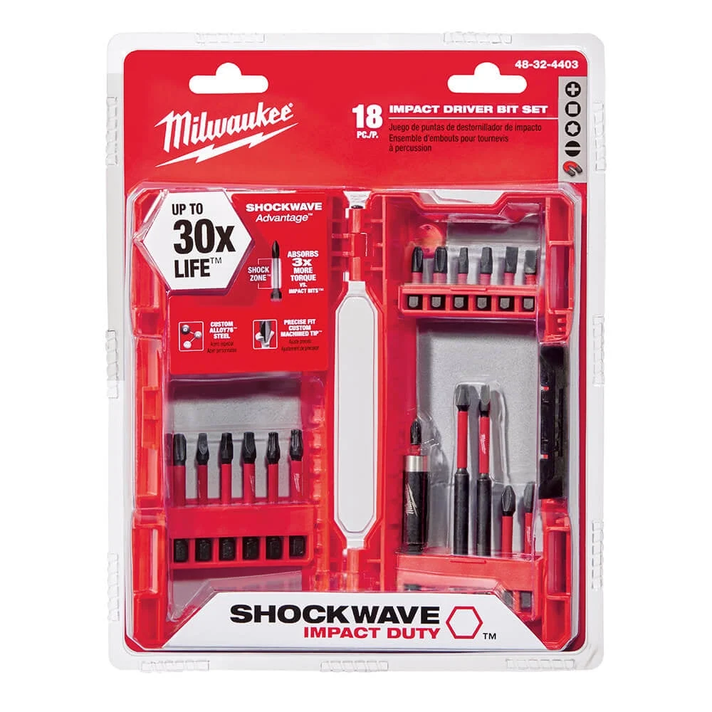 Milwaukee 48-32-4403 18 pc. Impact Duty Driver Bit Set