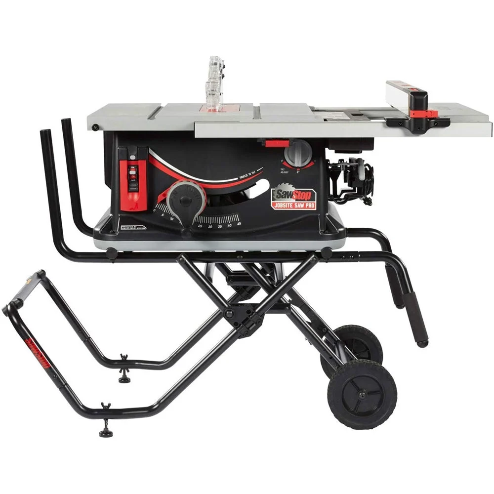 SawStop JSS-120A60 Jobsite Saw PRO with Mobile Cart Assembly - 15A,120V,60Hz