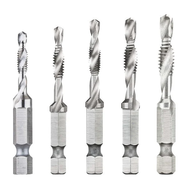 Dewalt Dwadtqtr5Set - 5Pc Drill Tap Set 1/4In Capacity