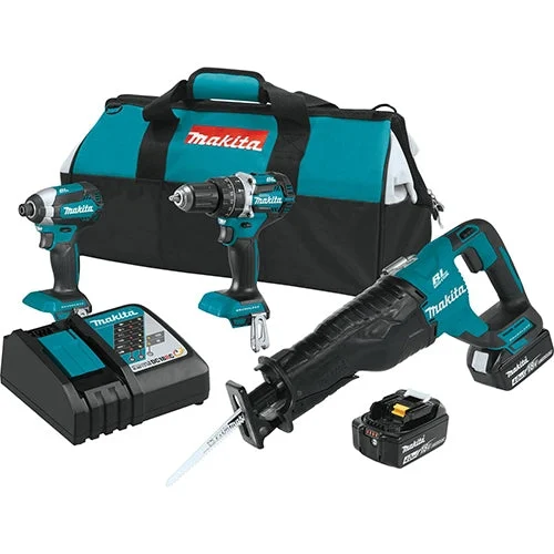 Makita XT328M 18V Cordless 3 Pc Combo Kit 4.0 Ah