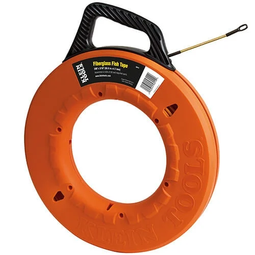 Klein 56014 Fiberglass Fish Tape Spiral Leader 200 ft.