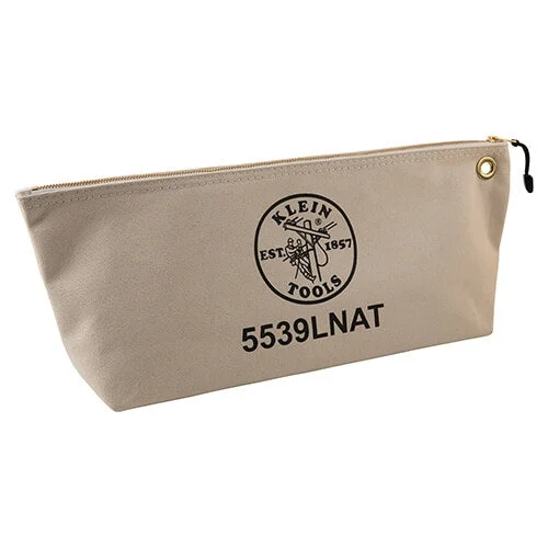 Klein 5539LNAT Canvas Bag with Zipper, Large Natural