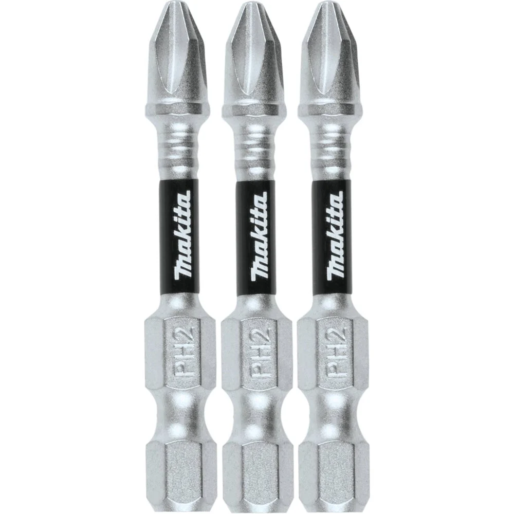 Makita E-00773 Number 2 Phillips 2 in. Power Bit 3pk