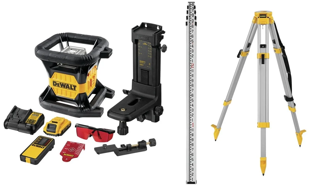 Dewalt Dw079Lrk 20V Max Red Tough Rotary Laser Kit
