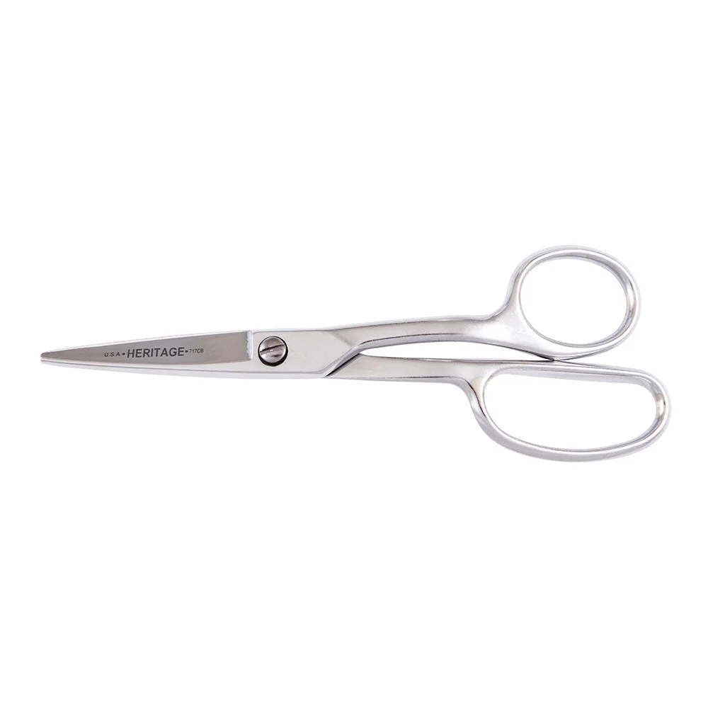 Klein GP717C Carpet Napping Shear, Curved, Blunt, 8''