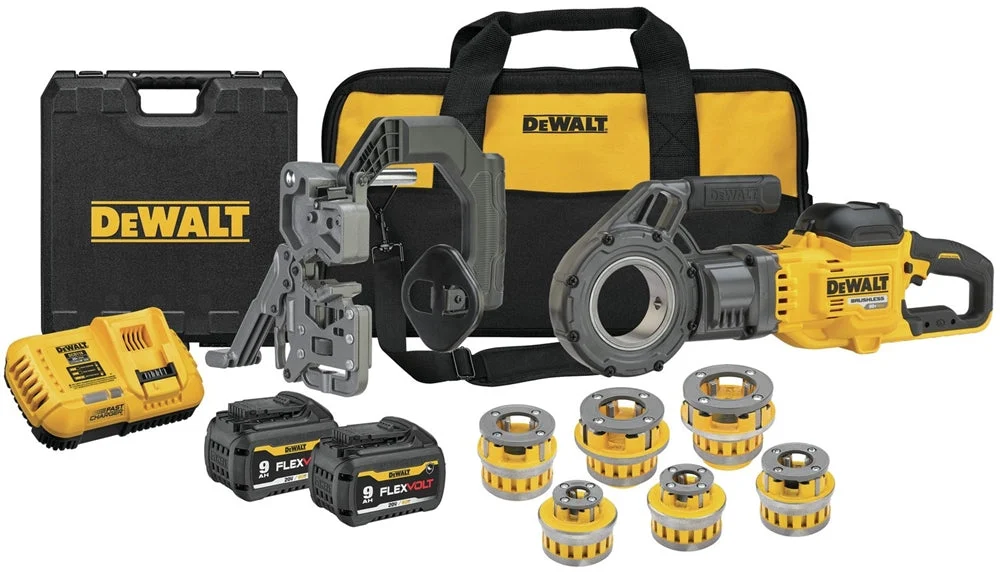 Dewalt Dce700X2K 60V Max Flexvolt Pipe Threader Kit With Die Heads