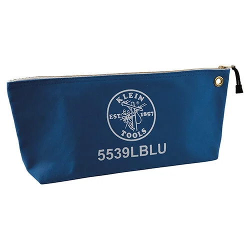 Klein 5539LBLU Canvas Bag with Zipper, Large Blue