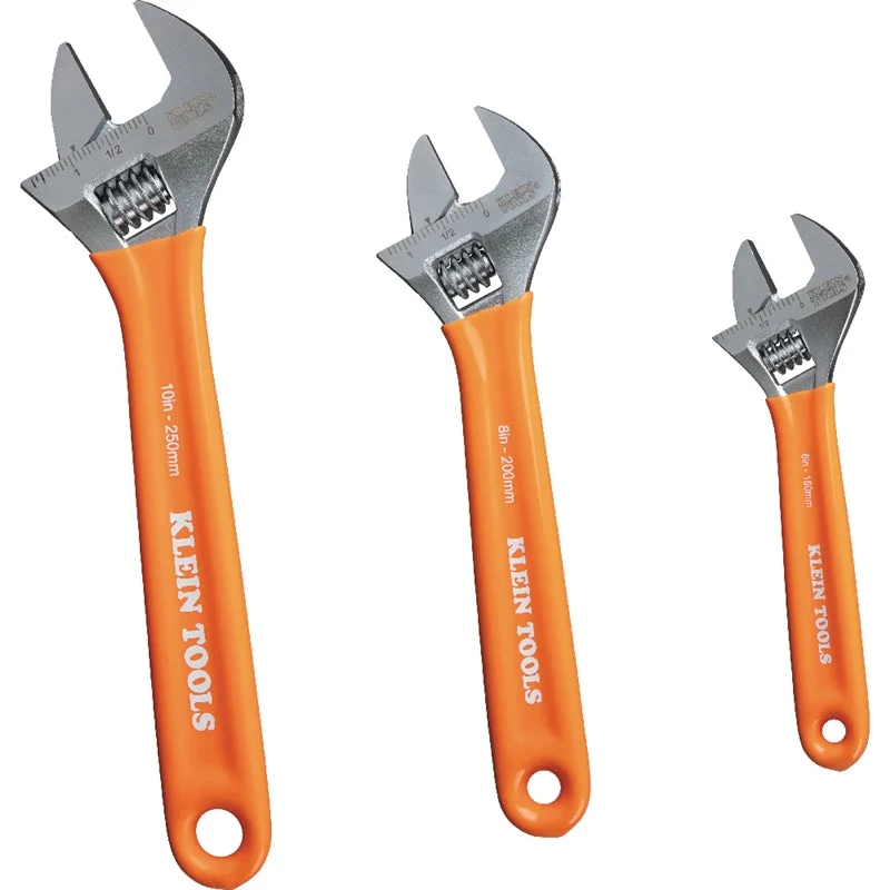 Klein D5073 EC Adjustable Wrenches, 3 pc. Set