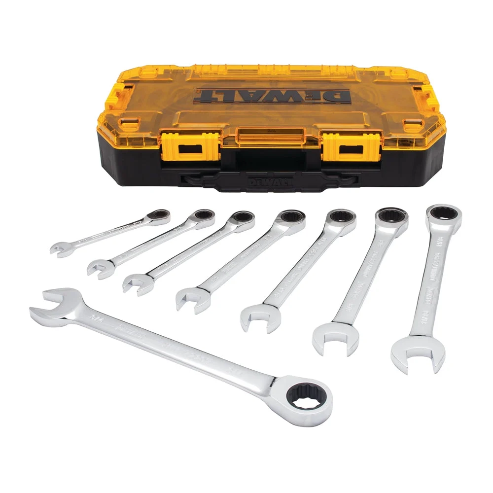 Dewalt Dwmt74733 8Pc Ratcheting Combo Wrench Set