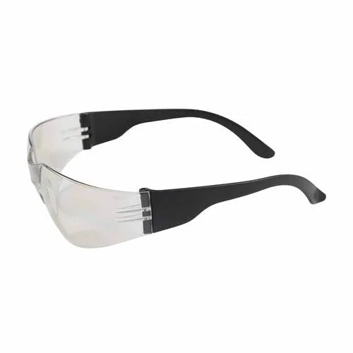 PIP 250-01-0002 Zenon Z12 Eyewear, Indoor/Outdoor Polycarbonate Lens, Anti-Scratch, Rimless, Black Temples, Molded Nose Bridge, 9.5 Base Curve Lens -12 Pack
